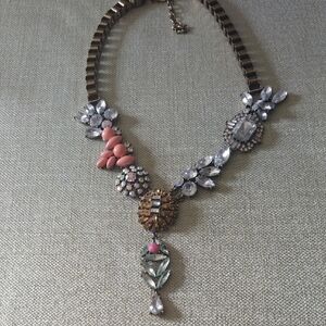 LOGO by Lori Goldstein Pink and Crystal Necklace